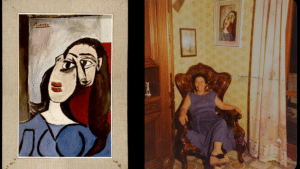 dipinto scoperto nella stanza di famiglia di un uomo italiano