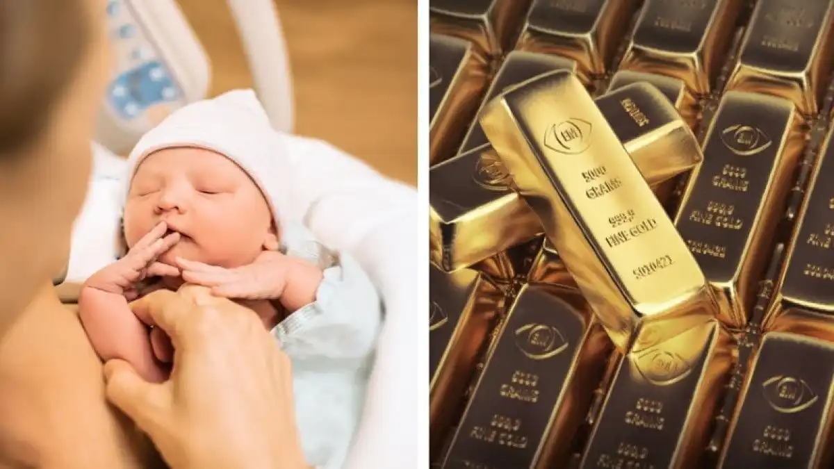 un lingotto d'oro ai genitori per ogni neonato